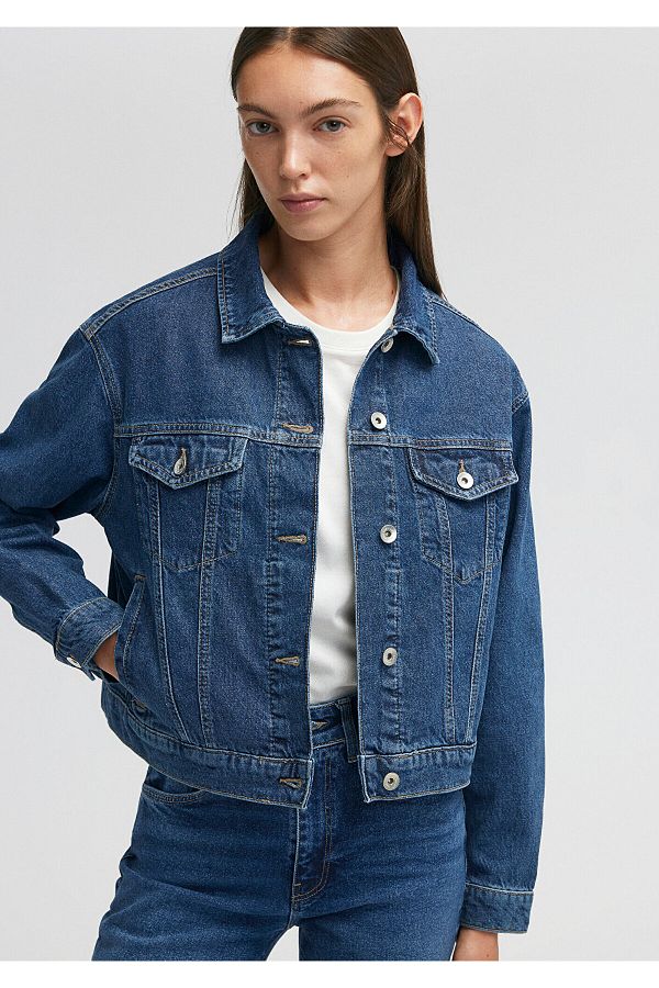 Mavi-Megi Blue Premium Dunkelblaue Jeansjacke1110389-86748 1