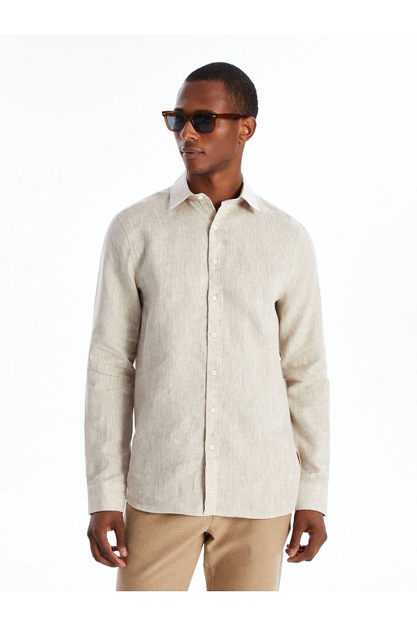 LC Waikiki-Leinenhemd für Herren - Regular Fit, Langarm 1
