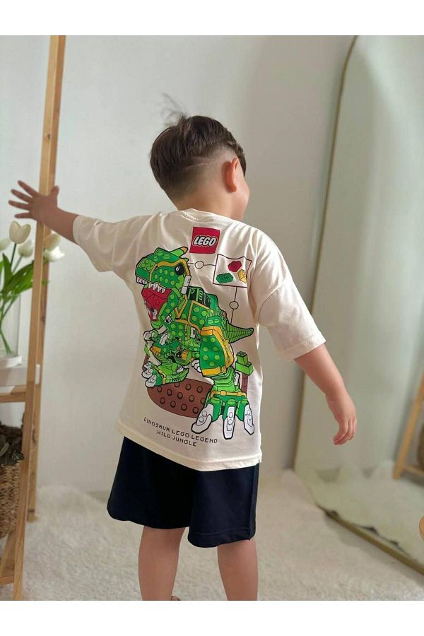 CANDA-Lego Printed T-shirt and Shorts Set 1