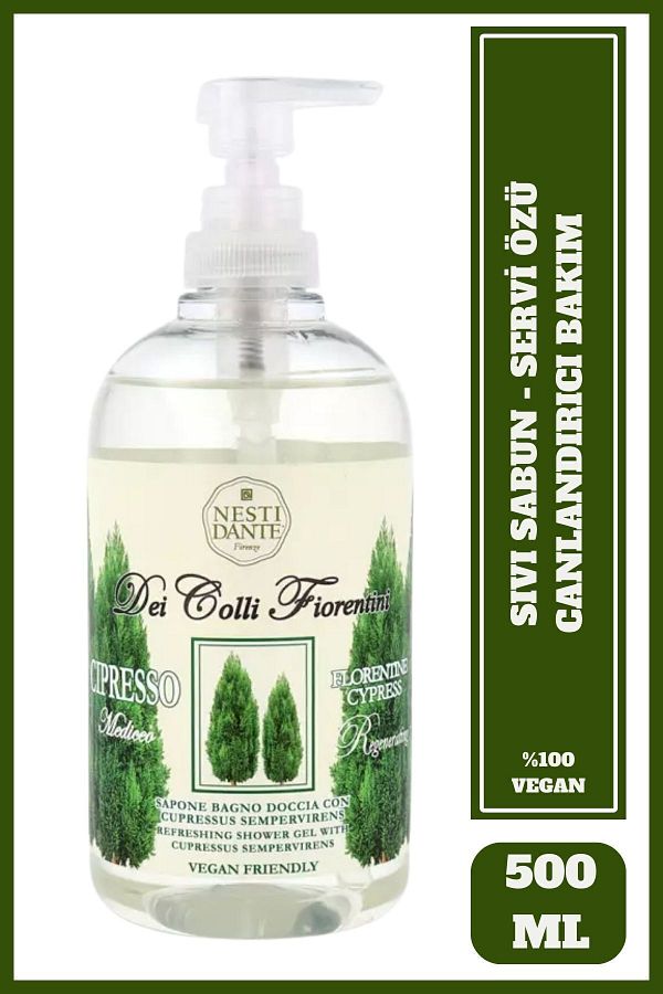 Nesti Dante Dei Colli Fiorentini Cypress Refreshing Liquid Soap 500ml