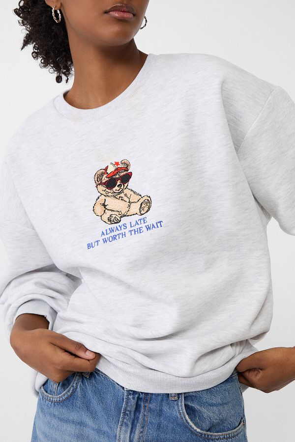 Stradivarius teddy hoodie shop