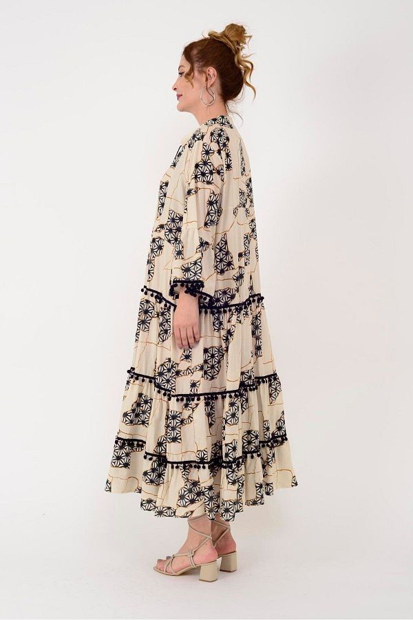 Natavan Hijab Dress Tassel Detailed Trendyol
