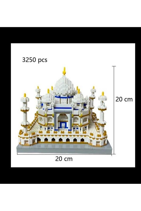 UYGUN ELEKTRONİK-Taj Mahal World Famous Architecture India Building Blocks Creative Sets Tac Mahal Puzzle 1