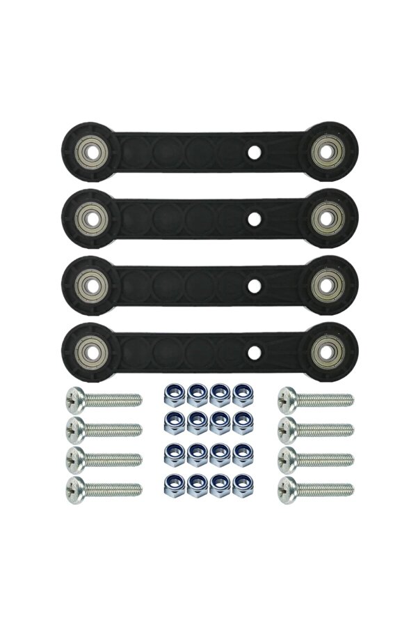 Adem Koç Beşik Sallama Çocuk Bebek Beşiği Aparatı Seti Siyah Iki Delik Arası 14,5 Cm