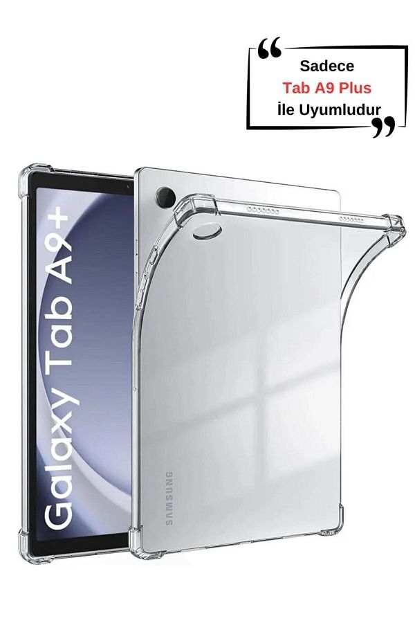 m.tk moveteck-Samsung Galaxy Tab A9 Plus Tablet Case with Corner Protection Antishock Transparent Silicone Sm-x210 X213 1