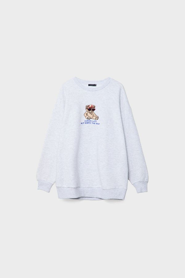 Stradivarius teddy hoodie sale