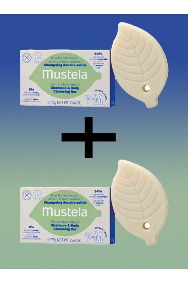 Mustela Solid Shampoo and Body Cleansing Bar 75gr Mustela Solid Shampoo and Body Cleansing Bar 75gr