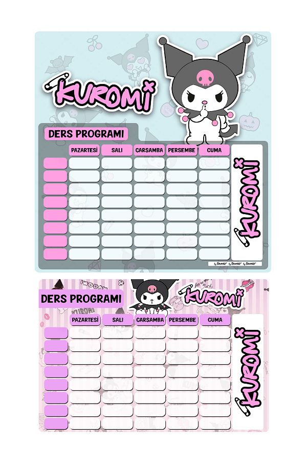 cakaybu-Kuromi Weekly Lesson Program - Sticker 1