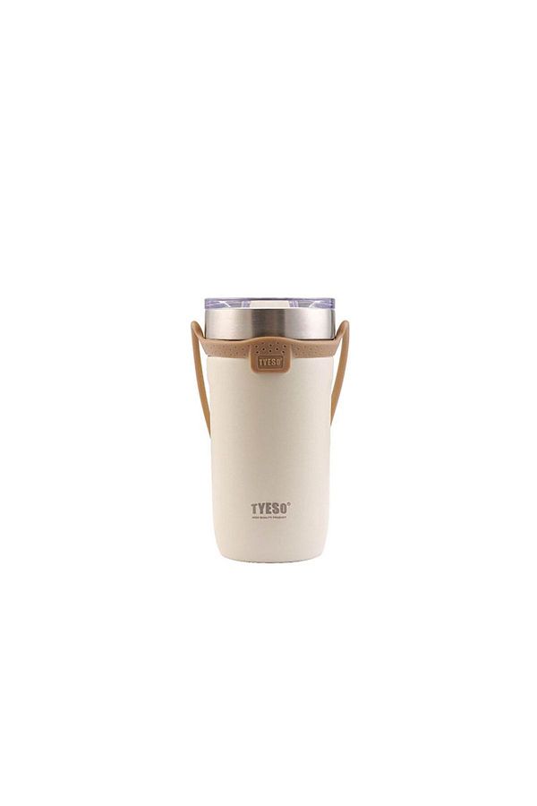 Tyeso-Soulmate 550ml White Tumbler - Vacuum, Stainless Steel and Silicone Hanger 1