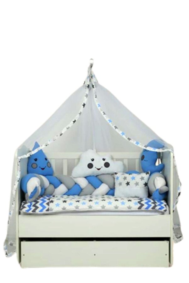 mamie Örgü Korumalı Uyku Seti(süs Yastıkları Dahildir...)