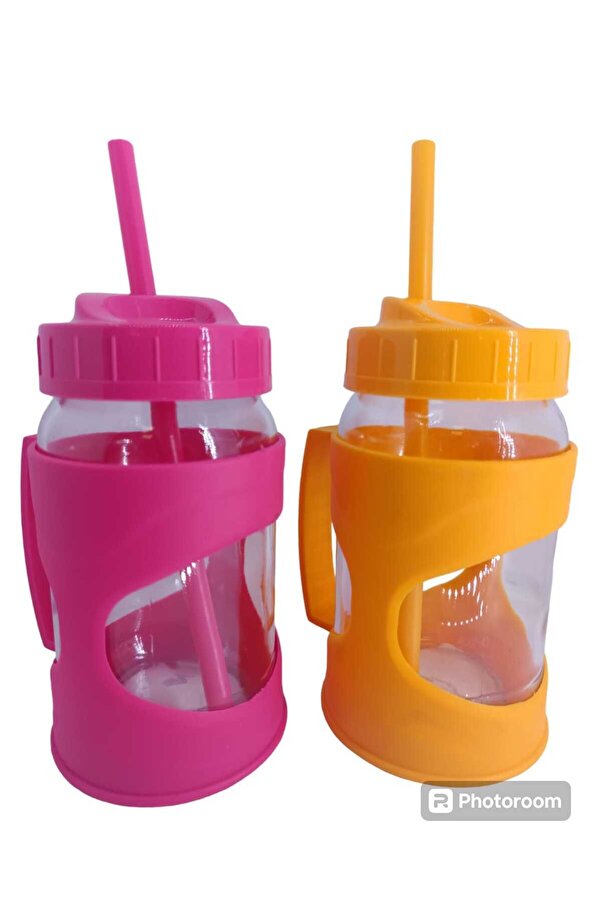 Şems Pazarlama KULPLU  PİPETLİ CAM BARDAK (2 ADET)