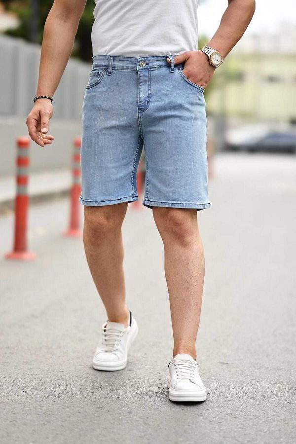 Denim capri shorts clearance
