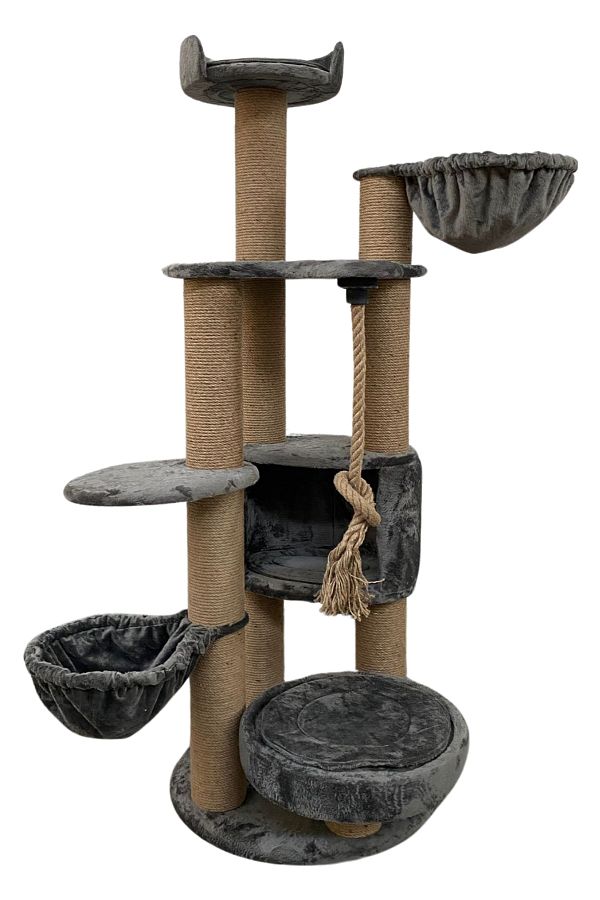 Pet Dreams-Paris Luxury Cat Tree - Scratching and Resting Features 1