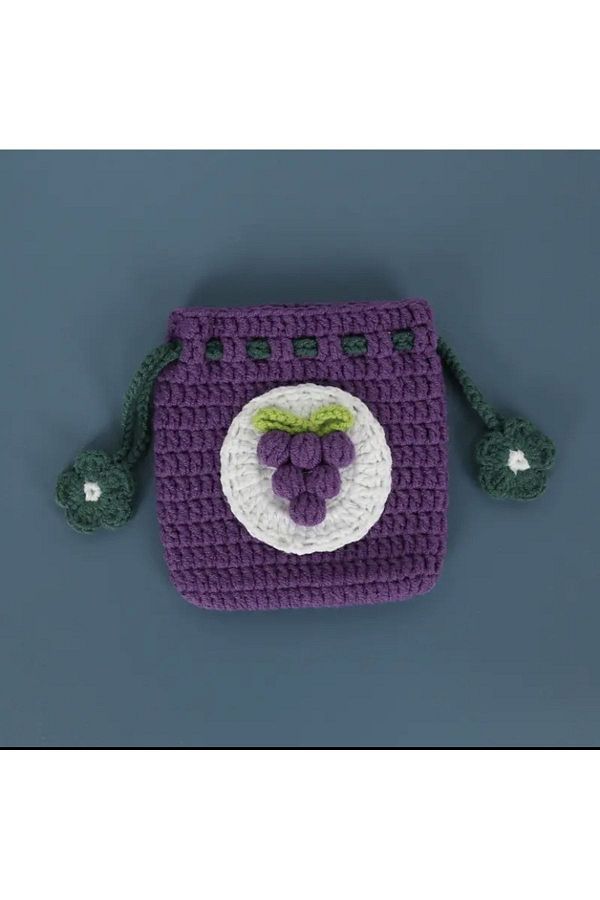 AFRALYAHOME-bag, handcrafted mini-figure wallet, knitted wallet 1