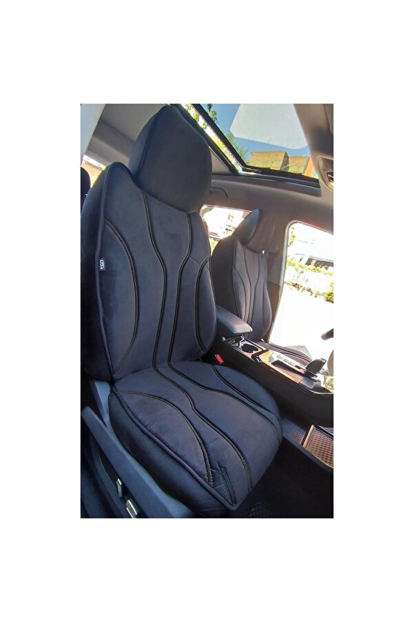 Bod Chery Tiggo 7 Pro Araca Özel Koltuk Koruyucu Kılıf Luvi Serisi 2023-sonrası Siyahgri