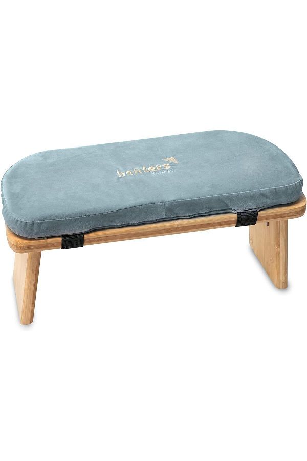 banters Meditation bench from bamboo foldable meditation stool with cushion Trendyol