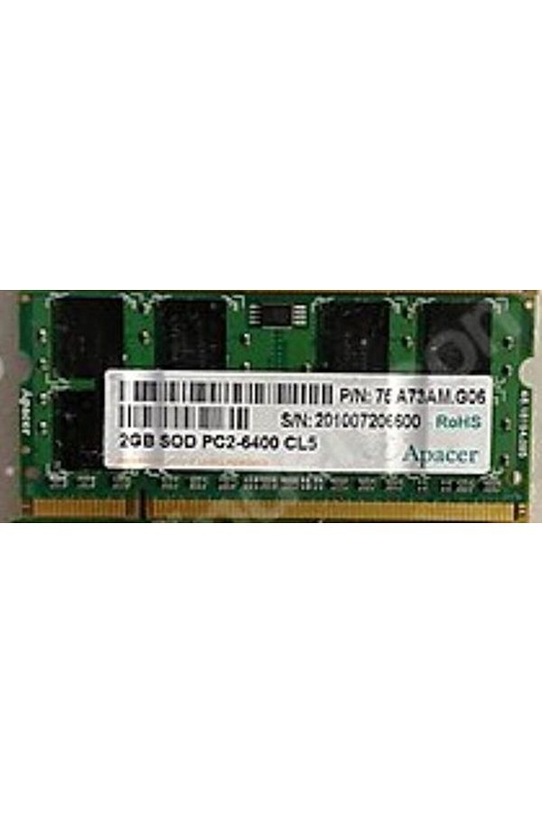 Apacer-75.A73AM.G06 2GB DDR2-800 PC2-6400 200PIN 2Rx8 - NOTBOOK RAM MEMORY 1
