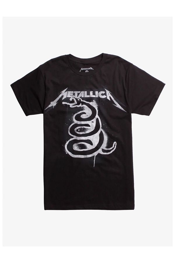 GALASHOP-Metallica Black Album Art T-shirt 1