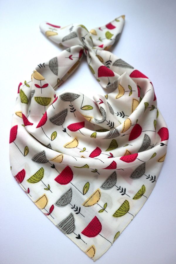THE MOON-Tulip Pink Cotton Scarf 1