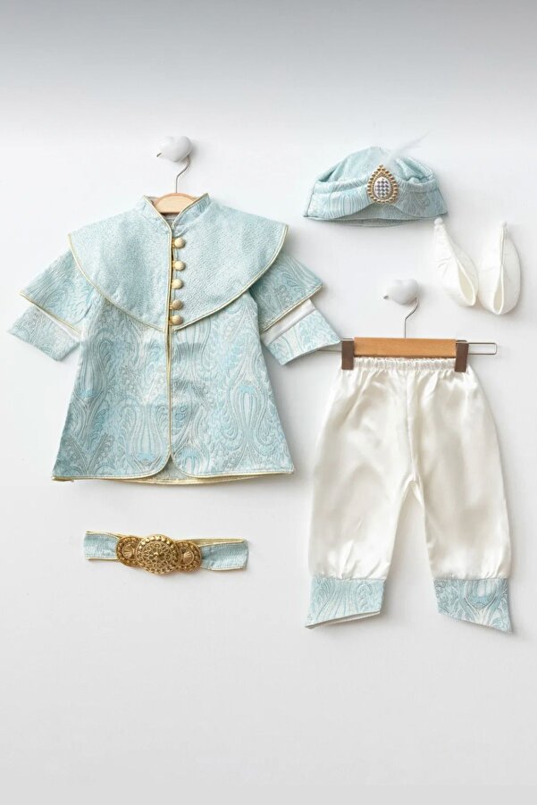 Cherub Baby Şehzade Erkek Bebek Mevlüt Ve Sünnet Kıyafeti Mevlütlük Sünnetlik Takım