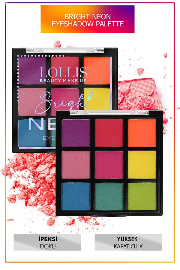 Lollis-Neon Eyeshadow Palette - Bright Eyeshadow Palette 1