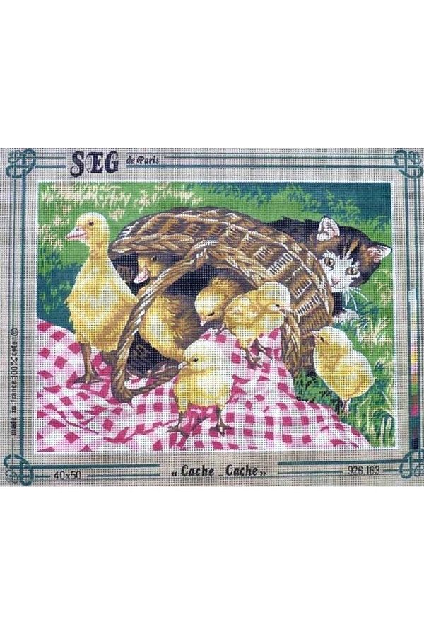LİLYHOBBYLAND-Printed Tapestry Set (With Processing Threads) Seg 40x50 Cm 1