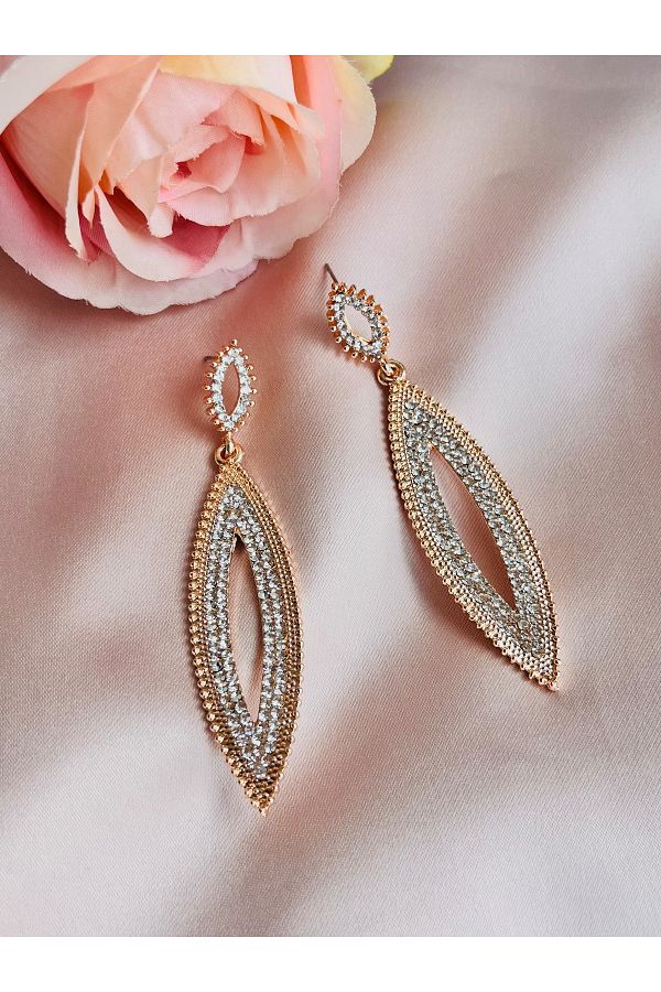 Long evening earrings store