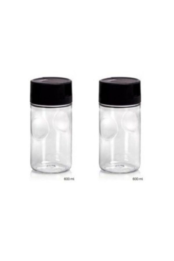Tupperware-Duru Oil Pot Vinegar 600ml (2 PCS) Black Lid 1