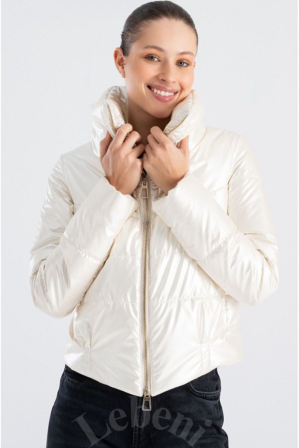 Ivory puffer coat sales
