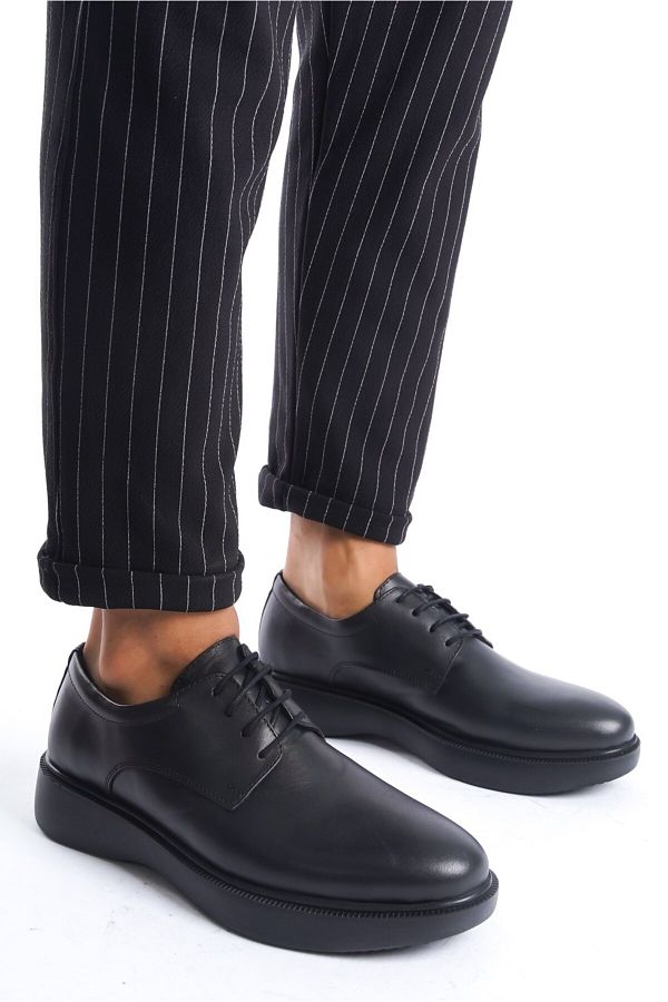 maximoda-Pantofi casual pentru bărbați din piele naturală cu talpă groasă 1