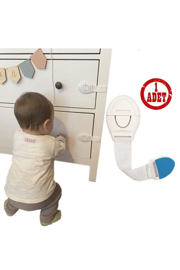 ketbox Bebek Güvenlik Kilidi Çocuk Çekmece Dolap Beyaz Eşya Güvenlik Emniyet Kilidi Çok Amaçlı Kilit 1 Adet