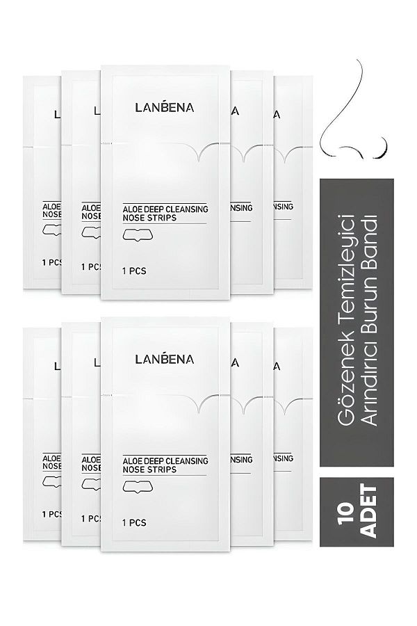 LANBENA-Blackhead Nose Patch Pore Cleaner, Purifying Nose Patch 10 Pieces 1