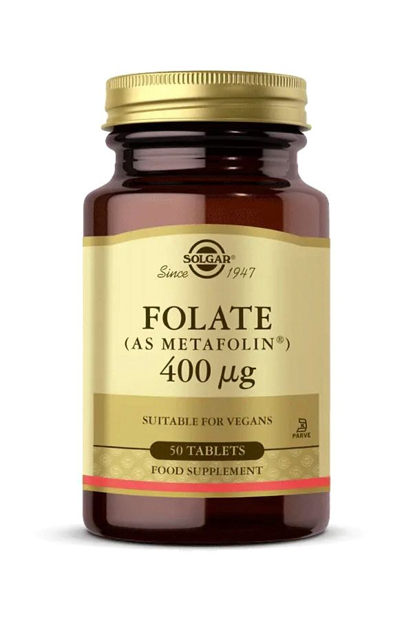 Solgar-Folate Metafolin 400 Mcg 50 Tablets 1