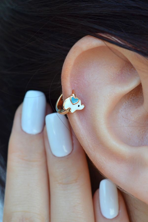 Elephant tragus earring store