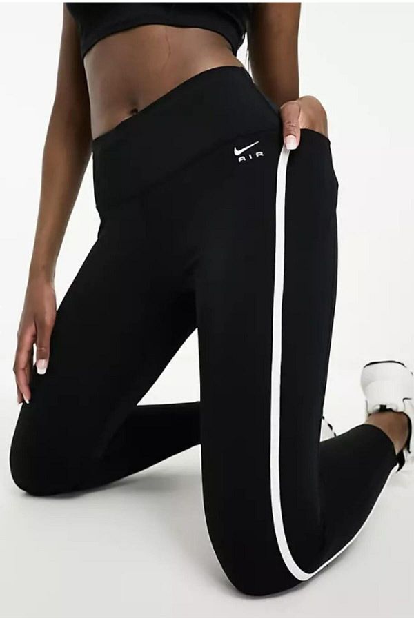 Nike Air Fast Dri Fit 7 8 Women s Black Tights Mesh Detail Trendyol