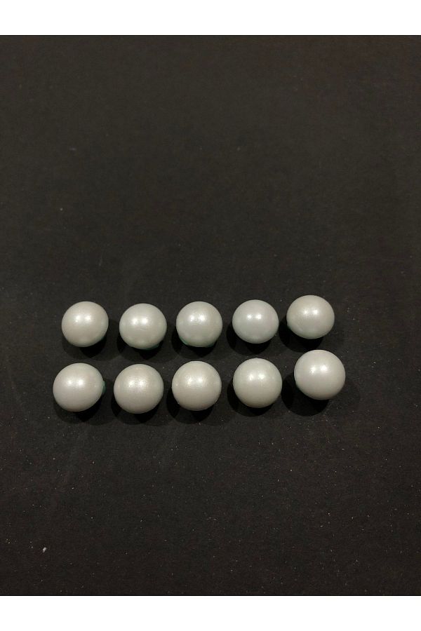 aensia-Half Pearl Button Plastic Button 18 Size Buttons - Pack of 10 Buttons 1