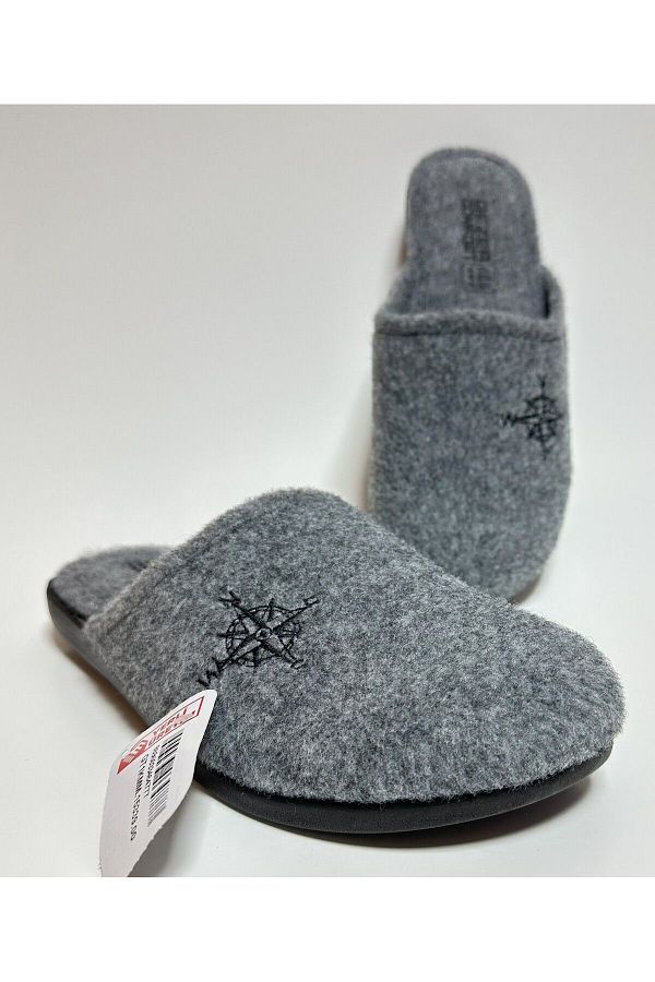 GEZER-MEN'S FELT COMFORTABLE LIGHT HOME AND MISFIR SLIPPERS 1