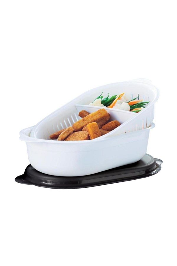 Tupperware-Modular Oval Container with Strainer 4 lt 1
