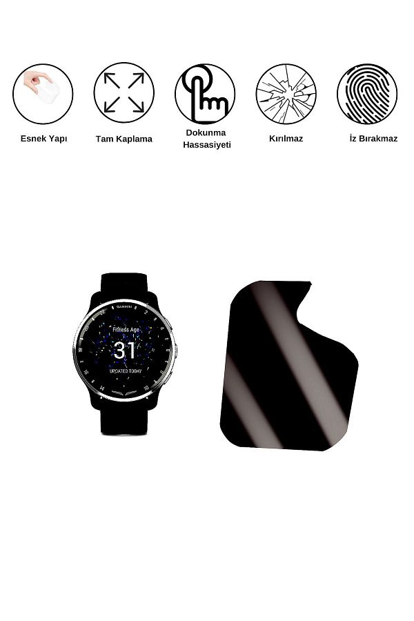 Elektrofoni Garmin D2 Air Matte Flexible and Unbreakable Glass Screen Watch Protective Film8684609348934 Trendyol