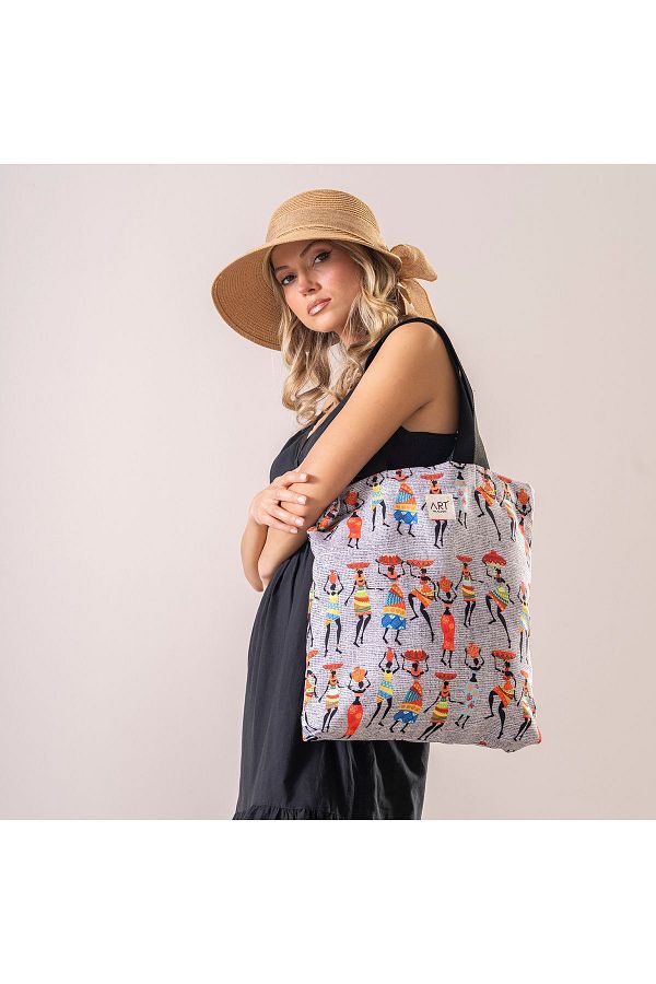 Hilaliart African Linen Tote Bag Washable Beach Bag For Girls Trendyol