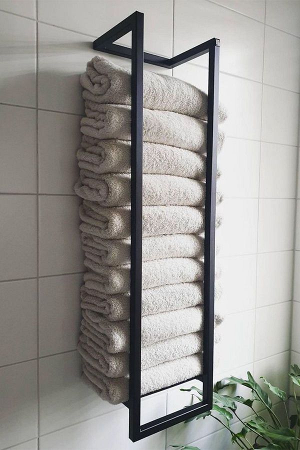 WHOME Decorative Metal Wall Towel Holder Bathroom Shelf Trendyol