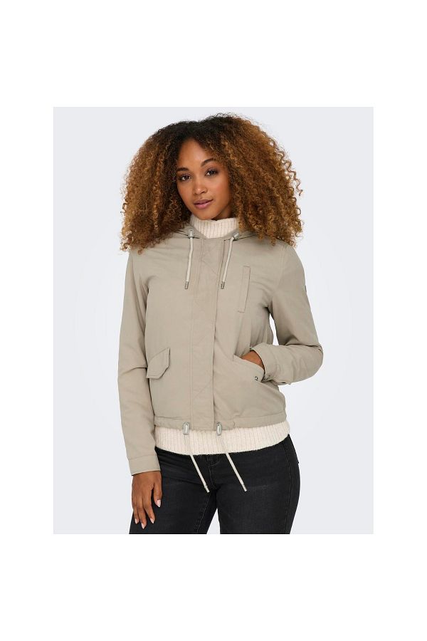 Only Skylar Hood Spring Women s Brown Hooded Jacket Trendyol