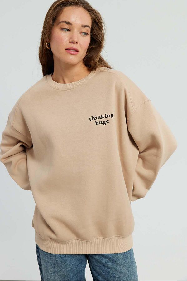 Huge Element Huge Oversized Sweatshirt Trendyol