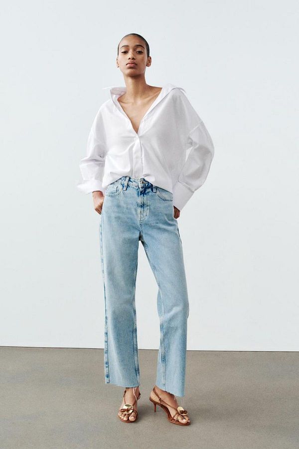 Zara regular fit jeans sale