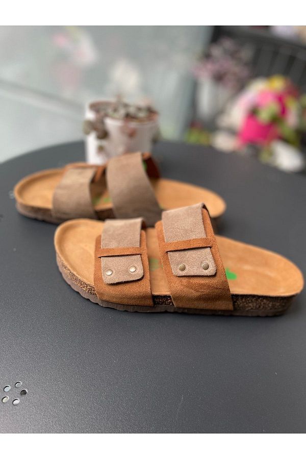 Cork sole slippers store