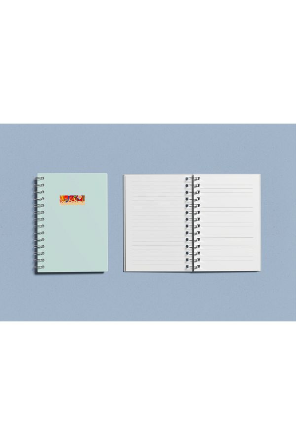 Four Kids-A5 Lined Spiral School Notebook - 100 Sheets and 200 Counters Notebook 1