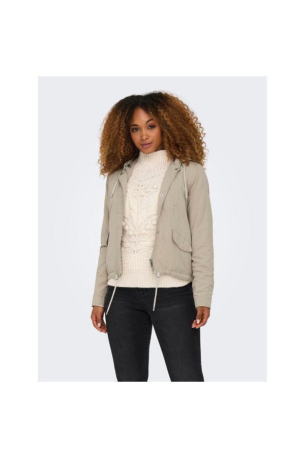 Only Skylar Hood Spring Women s Brown Hooded Jacket Trendyol
