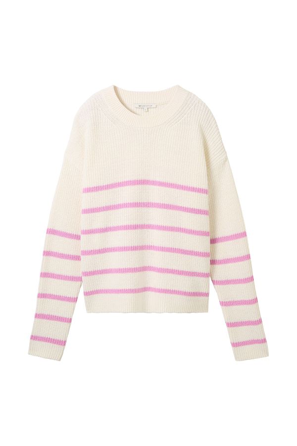 Tom Tailor Denim-Striped Pullover 1