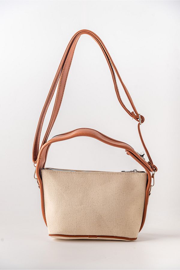 LORENZ BAG FOCUS Canvas Fabric Zippered and lined long Strap Women s Bag Trendyol