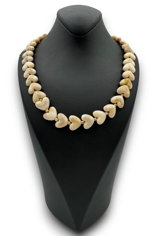 Leo Stone new Season 47 Cm Stone Look Heart Model Bijouterie DesiGn necklace Trendyol